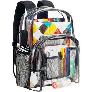 Clear Backpack Heavy Duty PVC Transparent Backpack